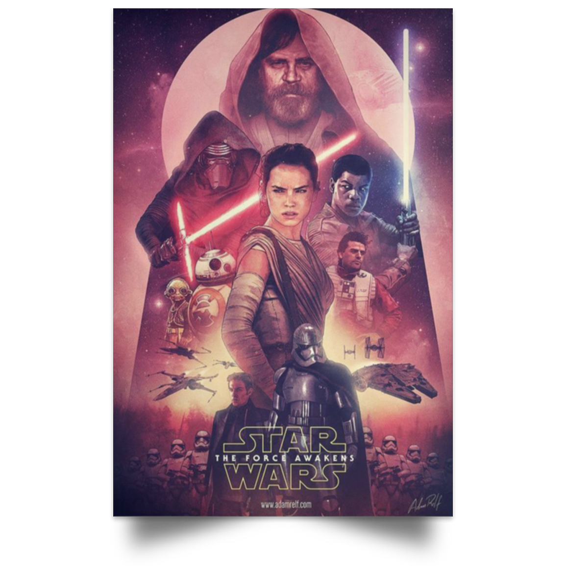 The Force Awakens Poster Star Wars 9 Series film HOT High Quality Prints .