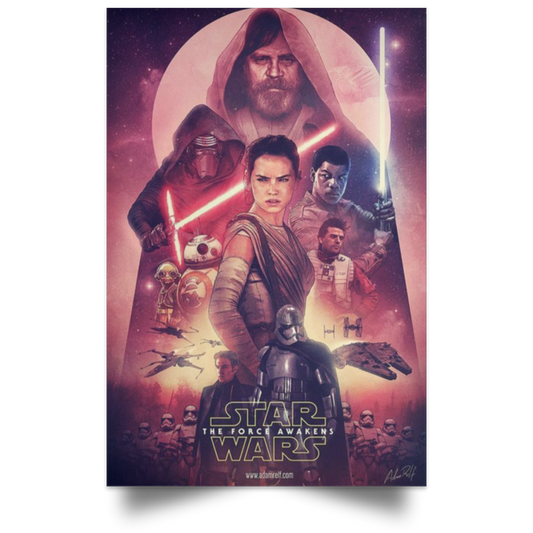 The Force Awakens Poster Star Wars 9 Series film HOT High Quality Prints .