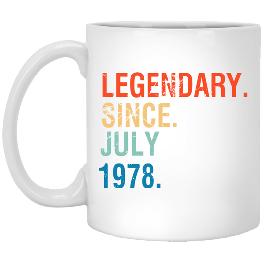July 1978 Retro Vintage 40th Birthday coffee Mug Decorations
