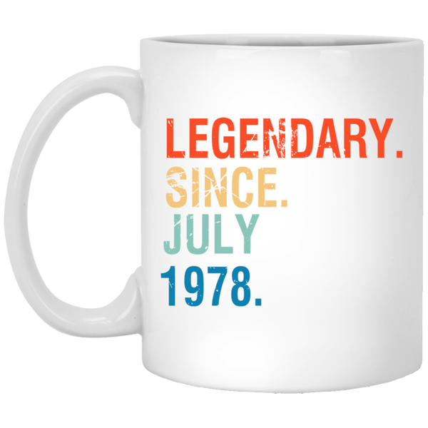 July 1978 Retro Vintage 40th Birthday coffee Mug Decorations