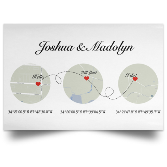 Joshua & Madolyn.jpg  111-7335532-8030662 POSLA Satin Landscape Poster