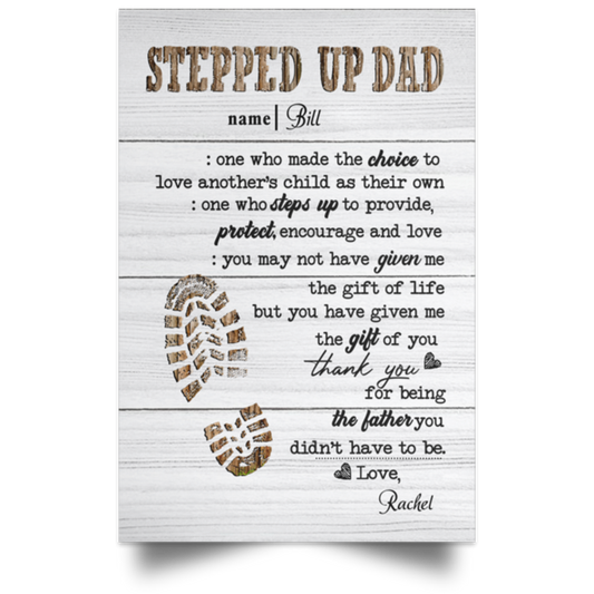 Poster 12x18 Rachel  21Pb1 stepdad POSPO Satin Portrait Poster