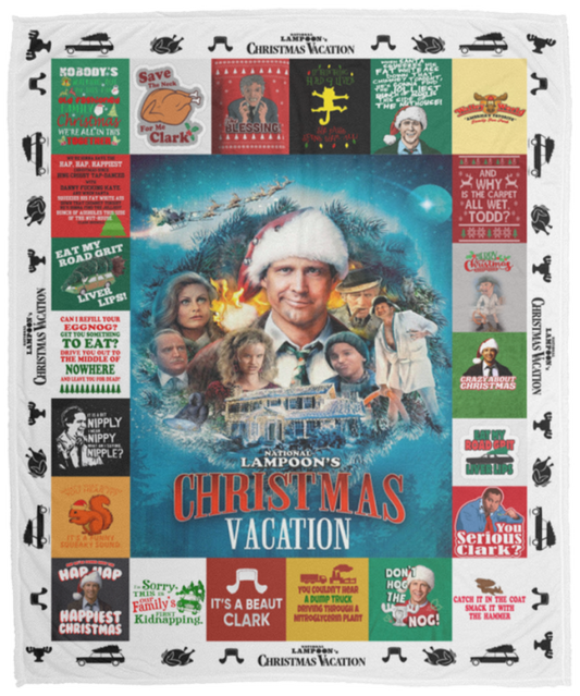 Gifts Blanket National Christmas Vacation Cozy Plush Fleece Blanket Size 50x60 inch Gift for Family Awesome Decor Homefixx VPM Cozy Plush Fleece Blanket - 50x60