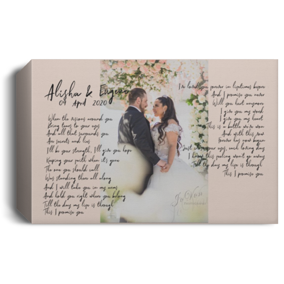 Alisha & Eugene 09-04-2020 CANLA15 Deluxe Landscape Canvas 1.5in Frame