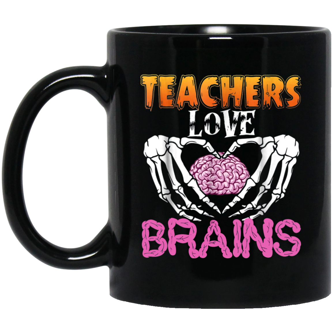 Teacher Love Brains T-Shirt Funny Halloween Shirt
