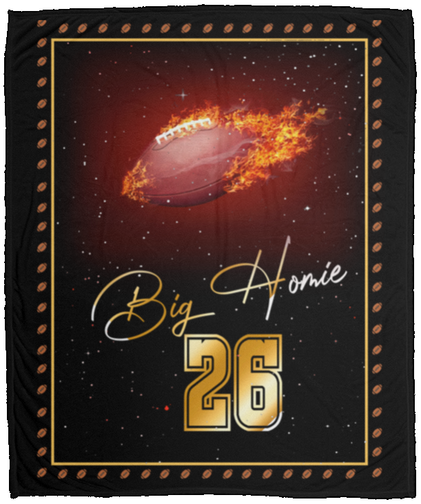 Big Homie 111-8908081-7012222 56 VPM Cozy Plush Fleece Blanket - 50x60