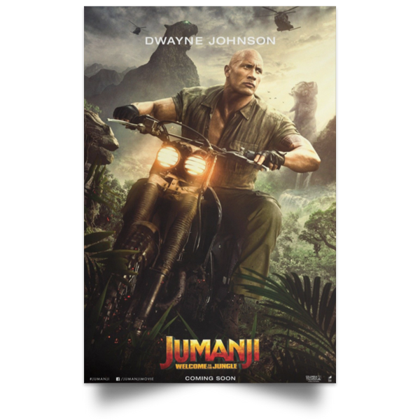 NEW Jumanji 3 Poster 2019 Dwayne Johnson Welcome tothe Jungle High Quality Print .