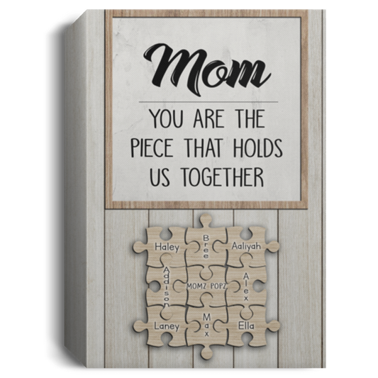 Momz and popz cv812 111-3396813-9183445 CANPO15 Deluxe Portrait Canvas 1.5in Frame