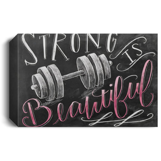 Painting_Canvas_Strong_is_Beautiful_Canvas_with_Frame_Size_12x18 CANLA15 Deluxe Landscape Canvas 1.5in Frame