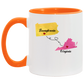 States Accent Mugs Pennsylvania Virginia Gifts - Long Distance State Two Tone Coffee Mug - State To State - Away From Hometown Family - Moving Away Mug Gifts on Christmas, Birthday AM11OZ Accent Mug