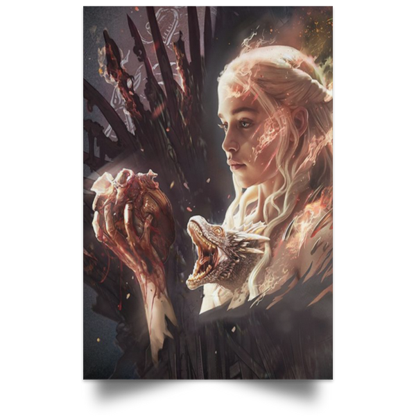 Daenerys Targaryen NEW Poster A Song of Ice and Fire Decor High Quality Prints .