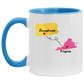 States Accent Mugs Pennsylvania Virginia Gifts - Long Distance State Two Tone Coffee Mug - State To State - Away From Hometown Family - Moving Away Mug Gifts on Christmas, Birthday AM11OZ Accent Mug