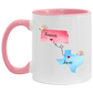 States Accent Mugs Kansas Texas Gifts - Long Distance State Two Tone Coffee Mug - State To State - Away From Home Family - Moving Away Mug Gifts on Christmas, Birthday AM11OZ 11 oz. Accent Mug