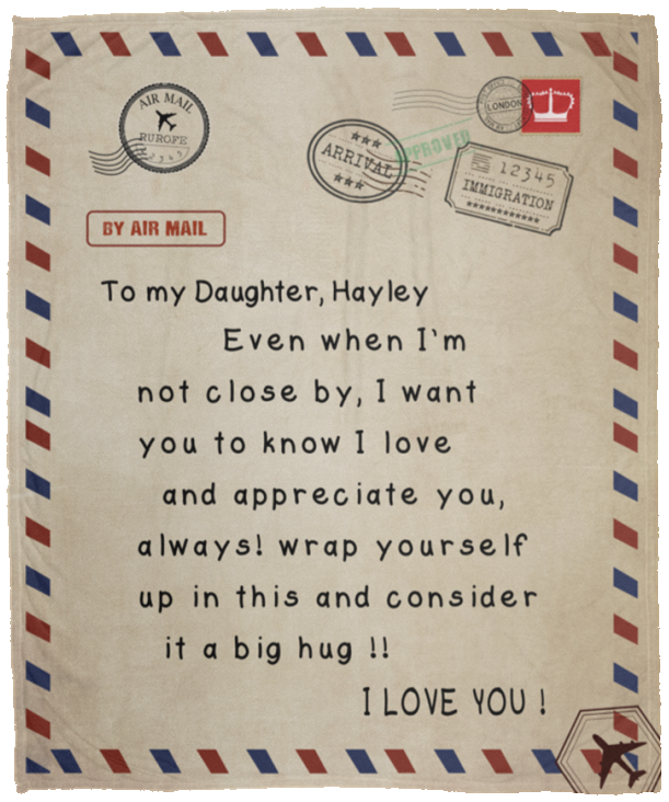 Hayley VPM Cozy Plush Fleece Blanket - 50x60