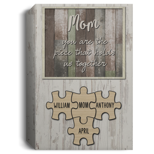 William, Anthony,April  117CUSTOM PUZZLE 8x12 Mom and child CANPO15 Deluxe Portrait Canvas 1.5in Frame