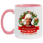 Porcelain Cup Jolliest Bunch Of Assholes This Side Of Nuthouse Accent Mug 2 Side, 11 oz White - Light Green Accent Mug Gift Family Unisex Awesome On Birthday, Christmas Gift Capacity and Perfect AM11OZ 11 oz. Accent Mug