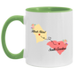 States Accent Mugs Rhode Island South Carolina Gifts - Long Distance State Two Tone Coffee Mug - State To State - Away From Hometown Family - Moving Away Gift Gifts on Christmas, Birthday AM11OZ Accent Mug