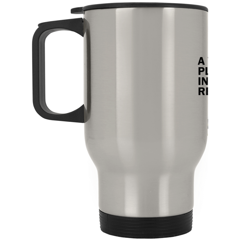 Deepest  Version Travel Mug Princess Leia Woman's Place in Resistance Gift Travel Mug Star Wars Resist Coffee Cup Nerd Gift for Men, Women, On Birthday XP8400S Silver Stainless Travel Mug