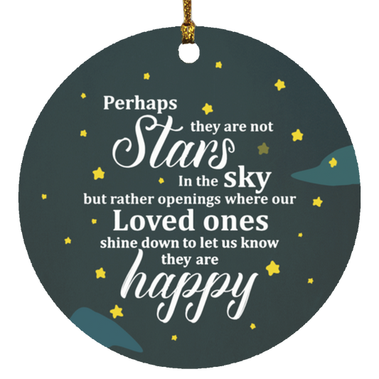 Cite Gifts Perhaps They Are Not Stars In The Sky Decorative Christmas Ornament – Holiday Flat Porcelain durable MDF + a high-gloss plastic finish Ornament Gifts Awesome On Birthday, Christmas, Wedding SUBORNC Circle Ornament