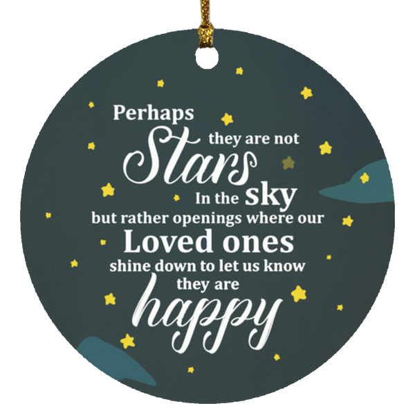 Cite Gifts Perhaps They Are Not Stars In The Sky Decorative Christmas Ornament – Holiday Flat Porcelain durable MDF + a high-gloss plastic finish Ornament Gifts Awesome On Birthday, Christmas, Wedding SUBORNC Circle Ornament