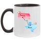 States Accent Mugs Kansas Texas Gifts - Long Distance State Two Tone Coffee Mug - State To State - Away From Home Family - Moving Away Mug Gifts on Christmas, Birthday AM11OZ 11 oz. Accent Mug
