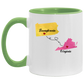 States Accent Mugs Pennsylvania Virginia Gifts - Long Distance State Two Tone Coffee Mug - State To State - Away From Hometown Family - Moving Away Mug Gifts on Christmas, Birthday AM11OZ Accent Mug