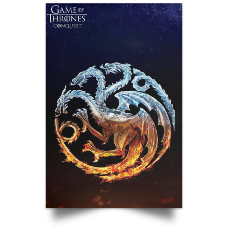 Fire And Blood Poster 2019 Strong House Targaryen Decor Room High Quality Prints .