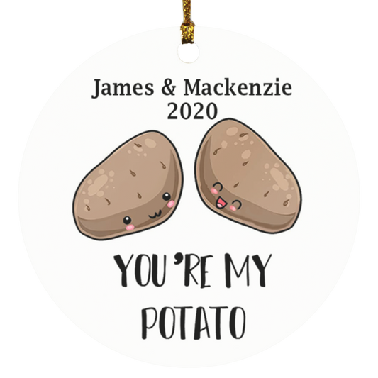 James & Mackenzie 2020 SUBORNC Circle Ornament