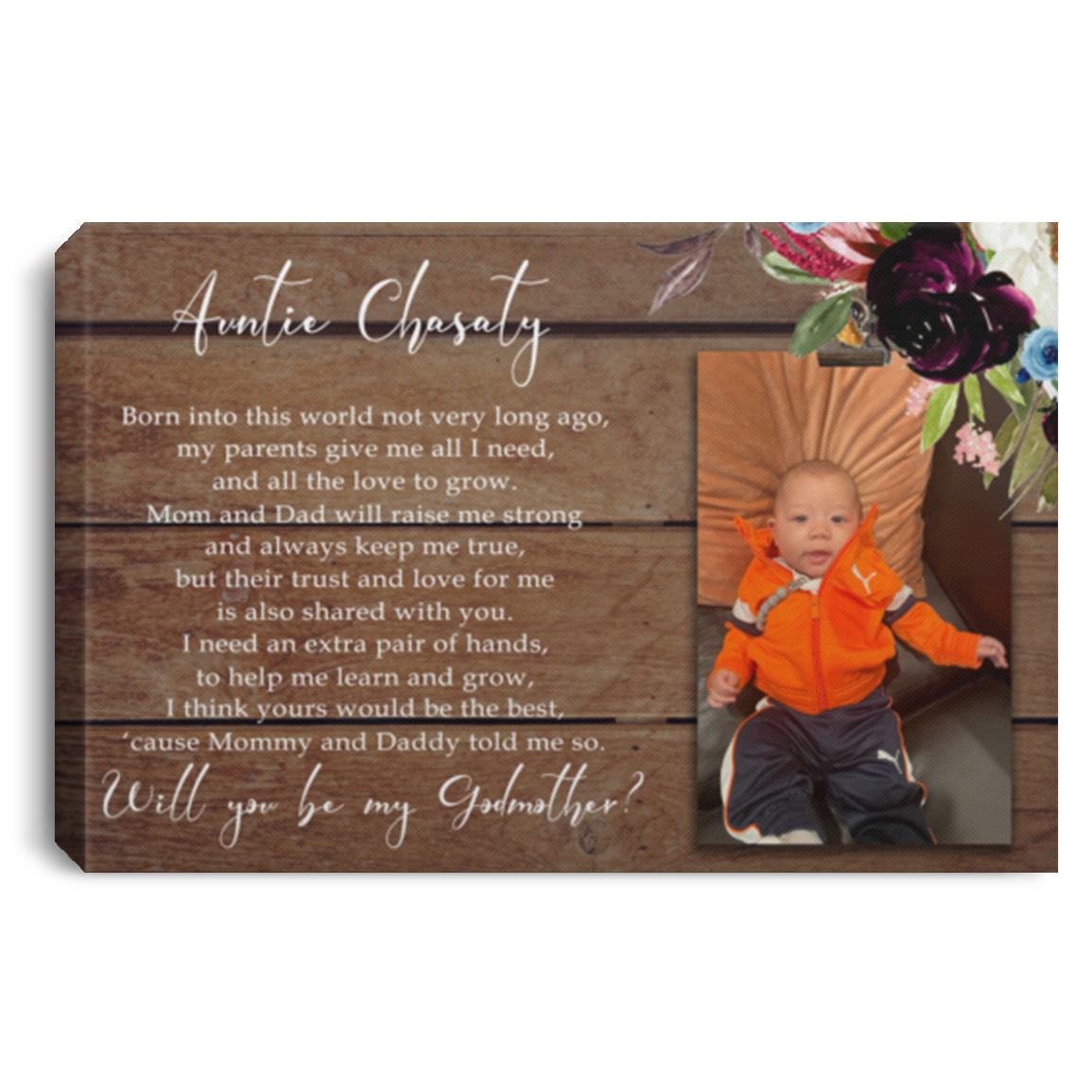 Auntie Chasaty 113-9171268-7129833 0.75 CANLA75 Landscape Canvas .75in Frame
