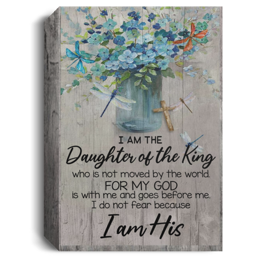 Framed_Art_Gift_Decor_God_-_Daughter_Of_The_King_-_Canvas_ok_Printable,_Wall_Art_Prints,_Wall_Decor,_Camping_Decor, CANPO15 Deluxe Portrait Canvas 1.5in Frame
