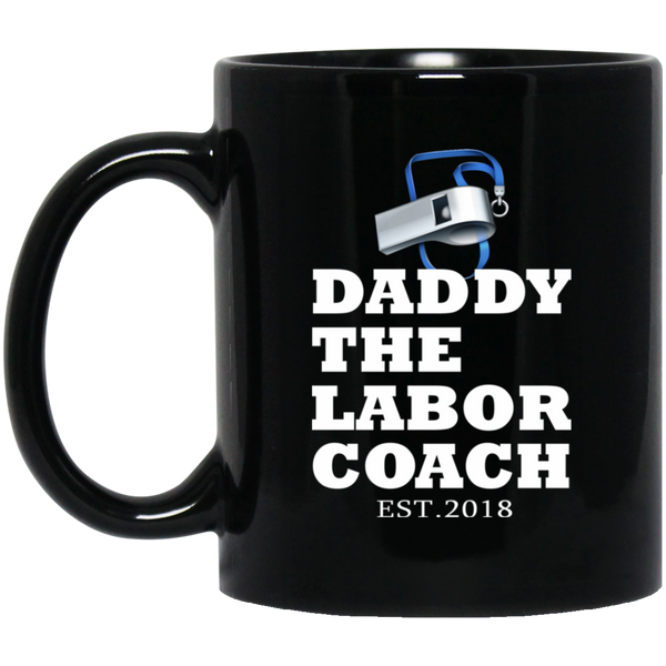 Daddy The Labor Coach Est 2018 Whistle T Shirt Doula Family Best Gift