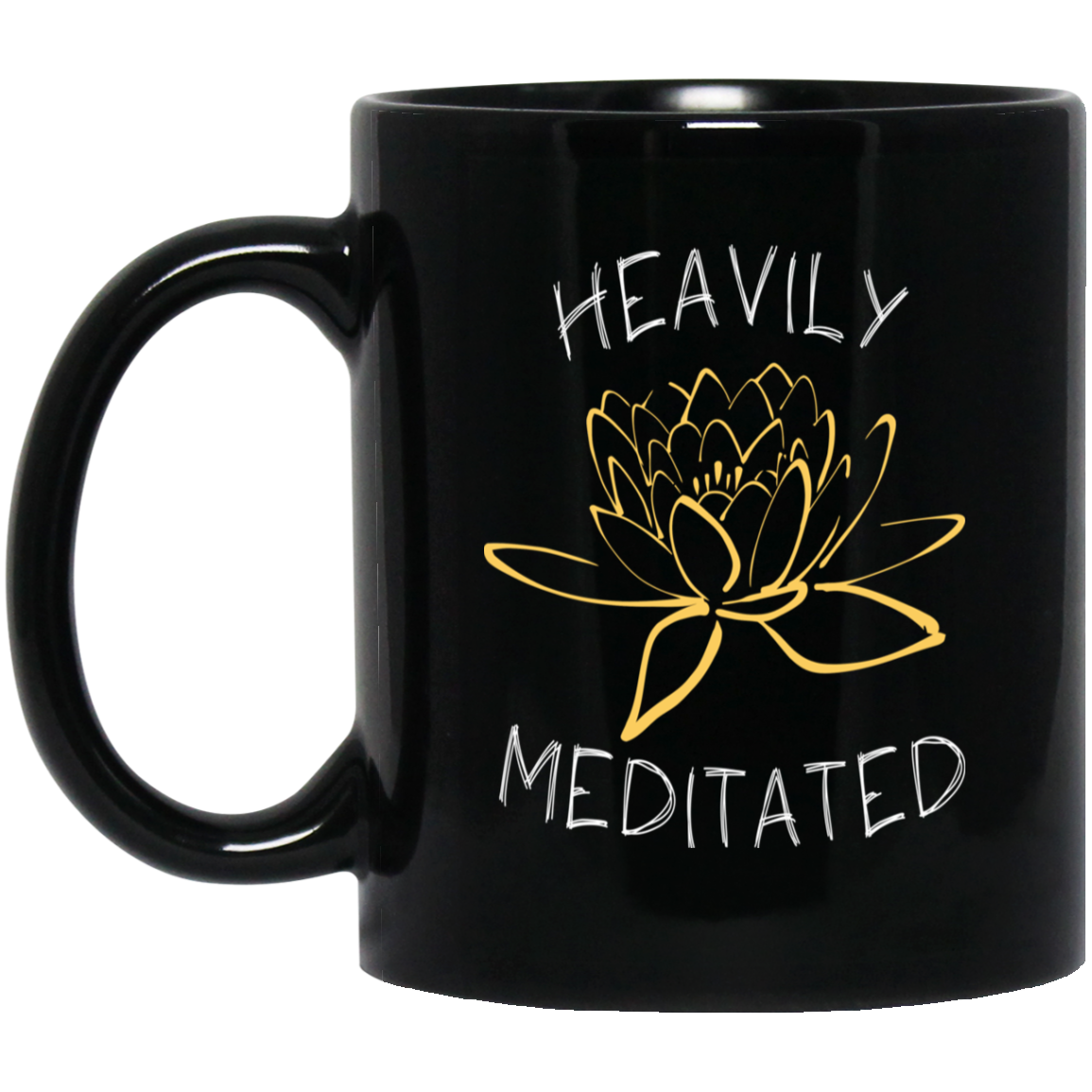 Best Punny Gifts Heavily Meditated Men Women Tee Shirts Black Navy Color