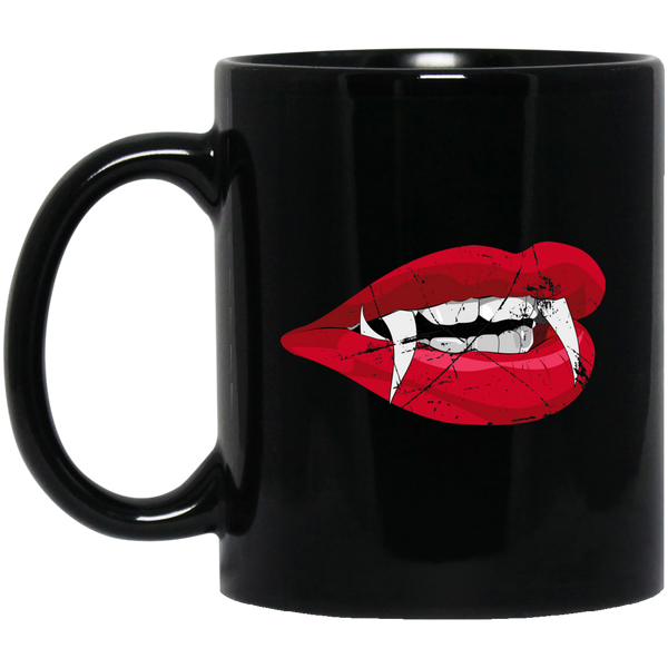 Vampire Teeth Vampire Lips Design Mens Funny Unisex Halloween T-Shirt