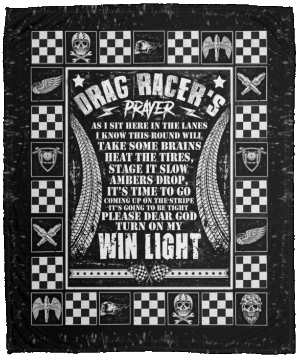 Birthday Gifts Drag Racer’s Prayer as I Sit Here in The Lanes I Know This Round Fleece Blanket – Sherpa Blanket – Cozy Plush Fleece Blanket Size 50x60 inch VPM Cozy Plush Fleece Blanket - 50x60