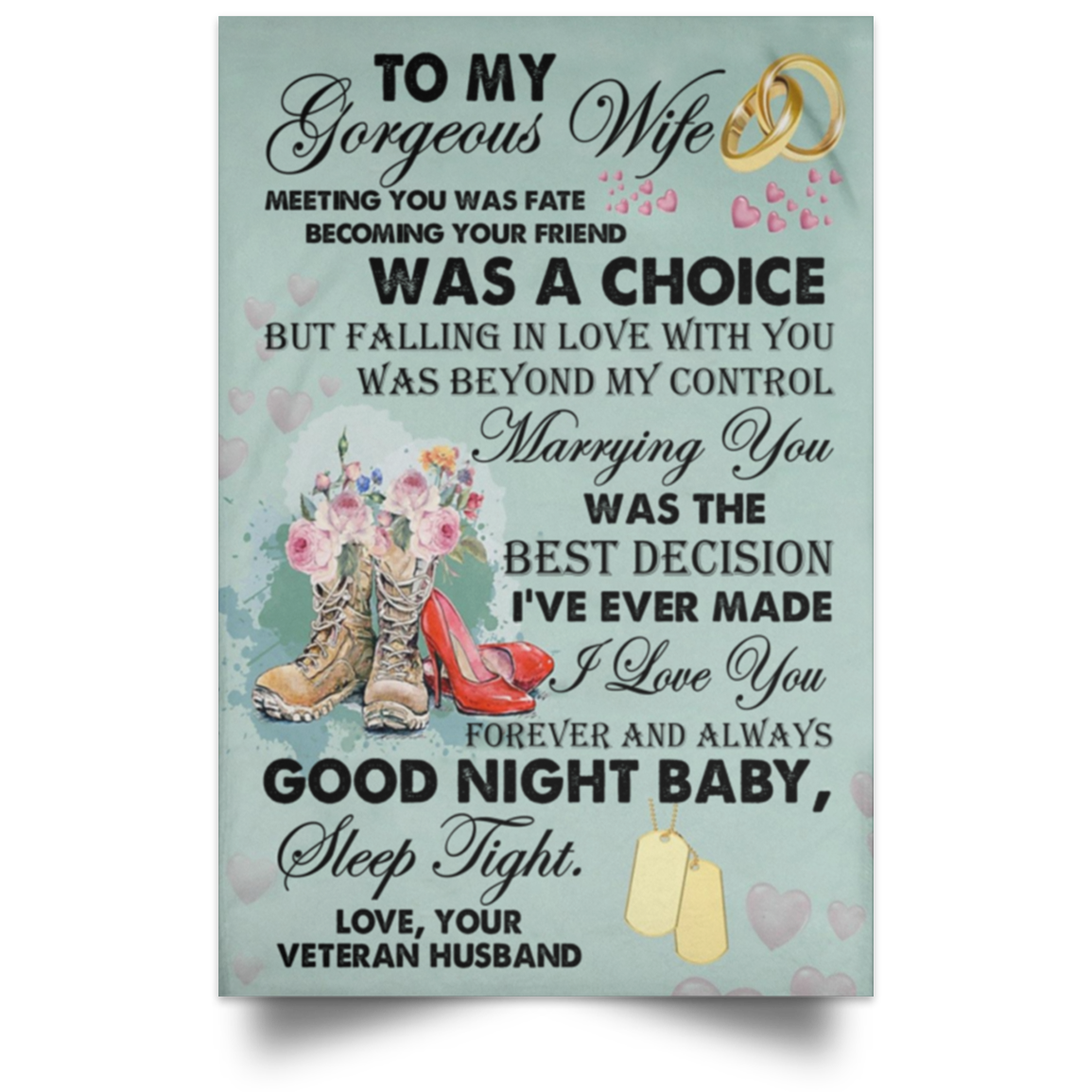 To my Gorgeous wife nhinthaygichuaknot24-1_641 POSPO Satin Portrait Poster