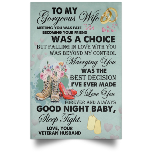 To my Gorgeous wife nhinthaygichuaknot24-1_641 POSPO Satin Portrait Poster