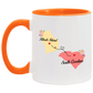 States Accent Mugs Rhode Island South Carolina Gifts - Long Distance State Two Tone Coffee Mug - State To State - Away From Hometown Family - Moving Away Gift Gifts on Christmas, Birthday AM11OZ Accent Mug