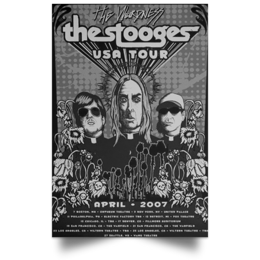 The Stooges Poster NEW  Vintage Living Room Iggy Rock Band High Quality Prints .