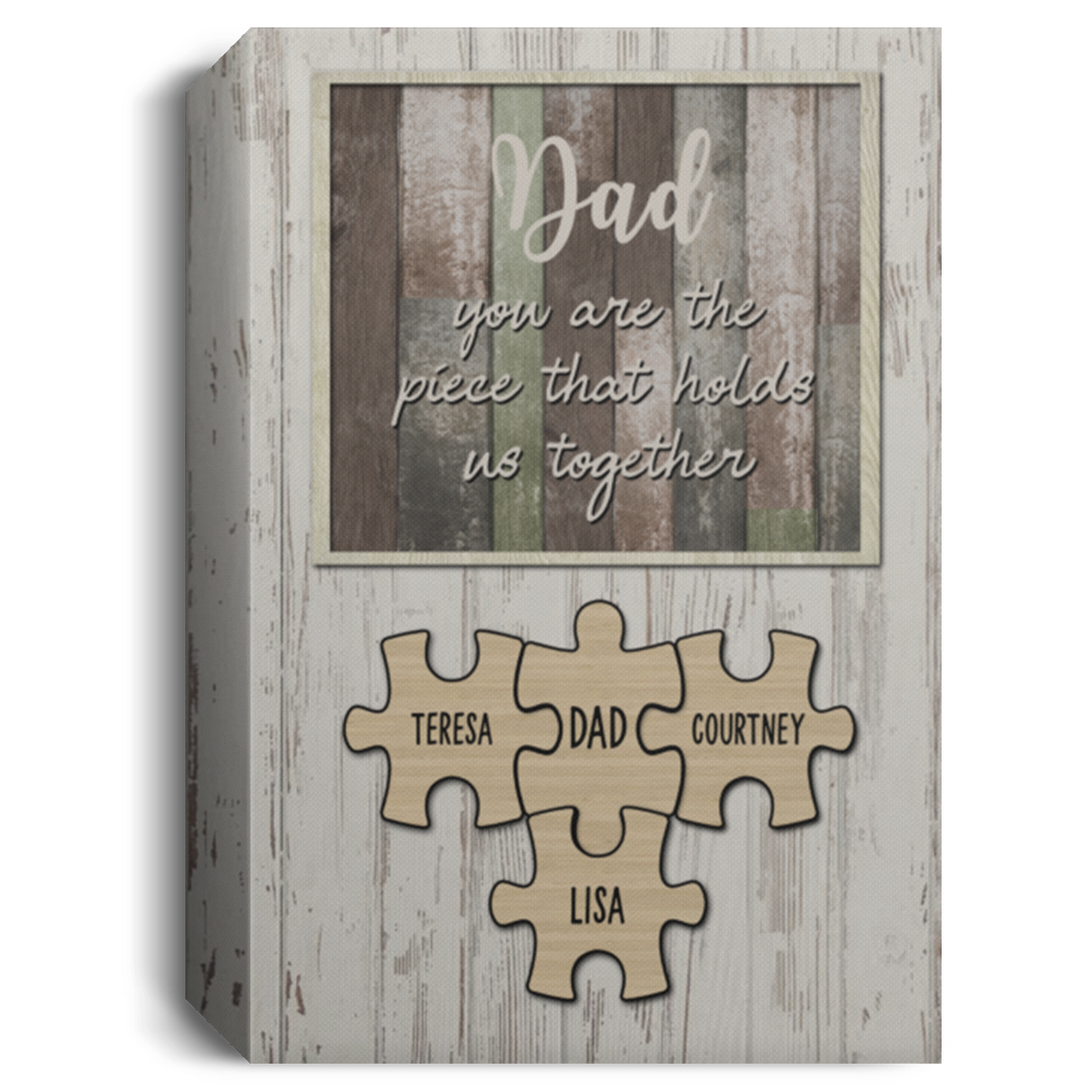 Lisa  canvas to dad puzzle 16x24 CANPO15 Deluxe Portrait Canvas 1.5in Frame