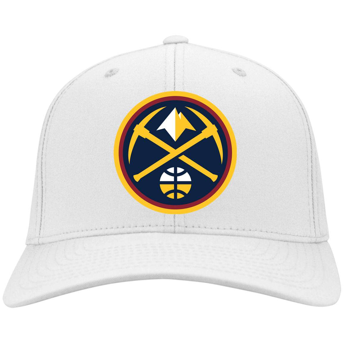 Denver Nuggets LOGO HATS Basketball Team  Black One Size Fits NEW Brand .