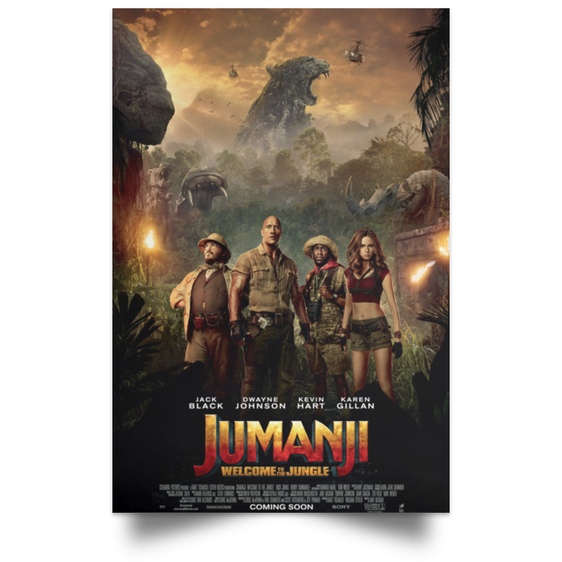Jumanji 3 NEW Poster 2019 Adventure Welcome to the Jungle  High Quality Prints .