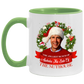 Porcelain Cup Jolliest Bunch Of Assholes This Side Of Nuthouse Accent Mug 2 Side, 11 oz White - Light Green Accent Mug Gift Family Unisex Awesome On Birthday, Christmas Gift Capacity and Perfect AM11OZ 11 oz. Accent Mug