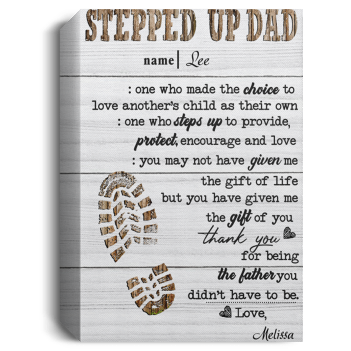 Melissa  20 Pb1 stepdad CANPO15 Deluxe Portrait Canvas 1.5in Frame