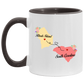 States Accent Mugs Rhode Island South Carolina Gifts - Long Distance State Two Tone Coffee Mug - State To State - Away From Hometown Family - Moving Away Gift Gifts on Christmas, Birthday AM11OZ Accent Mug