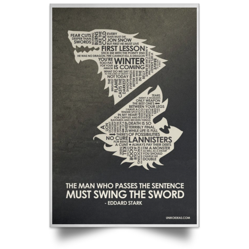 Winter Is Coming Game of Thrones NEW Poster Fight Decor Room High Quality Prints .