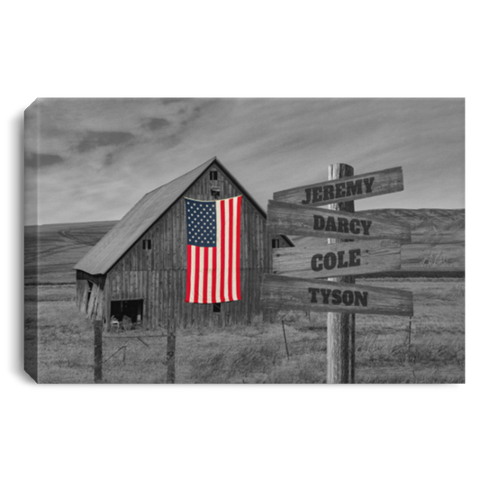 USA 4 0.75in Jeremy, Darcy, Cole, Tyson CANLA75 Landscape Canvas .75in Frame