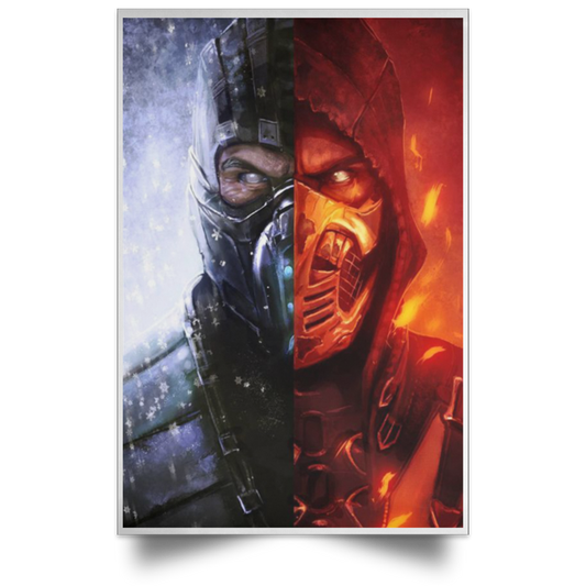 Sub-Zero and Scorpion Ninjas Mortal Kombat X Poster 2019 High Quality Prints .