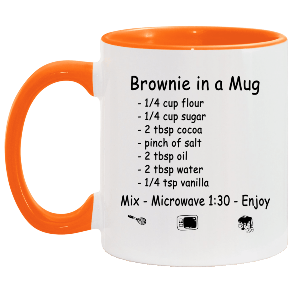 Wowaccentcosalerphequa_173 gift Brownie In A Mug Ceramic Accent Mug – How to Make Brownie Cute Recipe Mug On