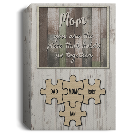 Mom, Dad, Rory, Ian 8x12 Mom and child CANPO15 Deluxe Portrait Canvas 1.5in Frame