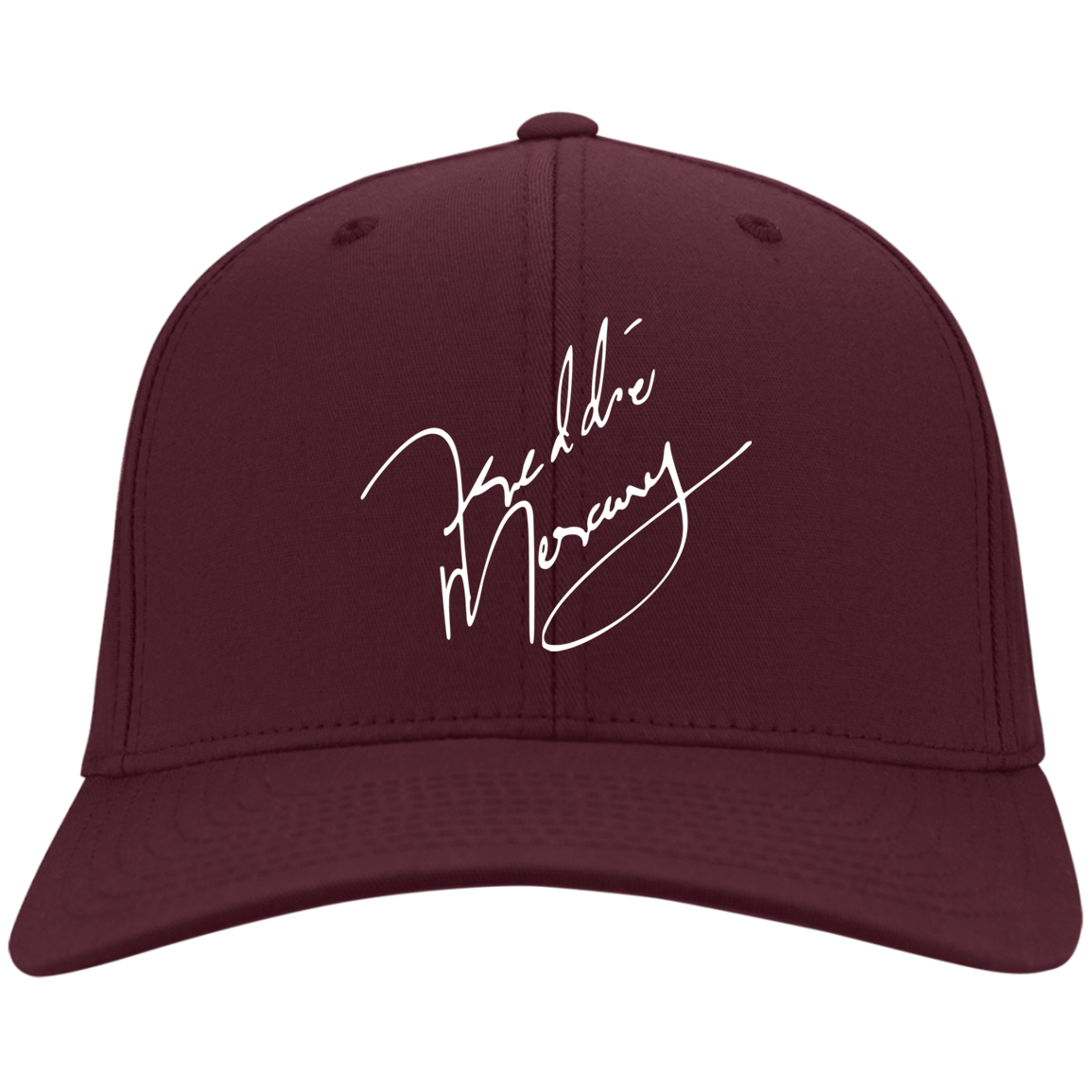Freddie Mercury Queen Band Cap NEW Signature Hat One Size Fits Black .